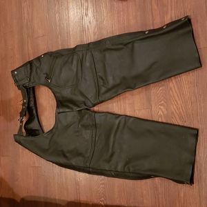 Zany Inc leather womens chaps medium